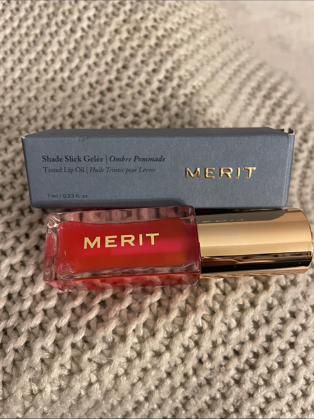MERIT Tinted Lip Oil in Les Deux (sheer pink) - Picture 2 of 4